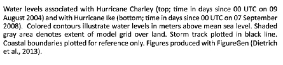 Hurricane Charley and Ike caption